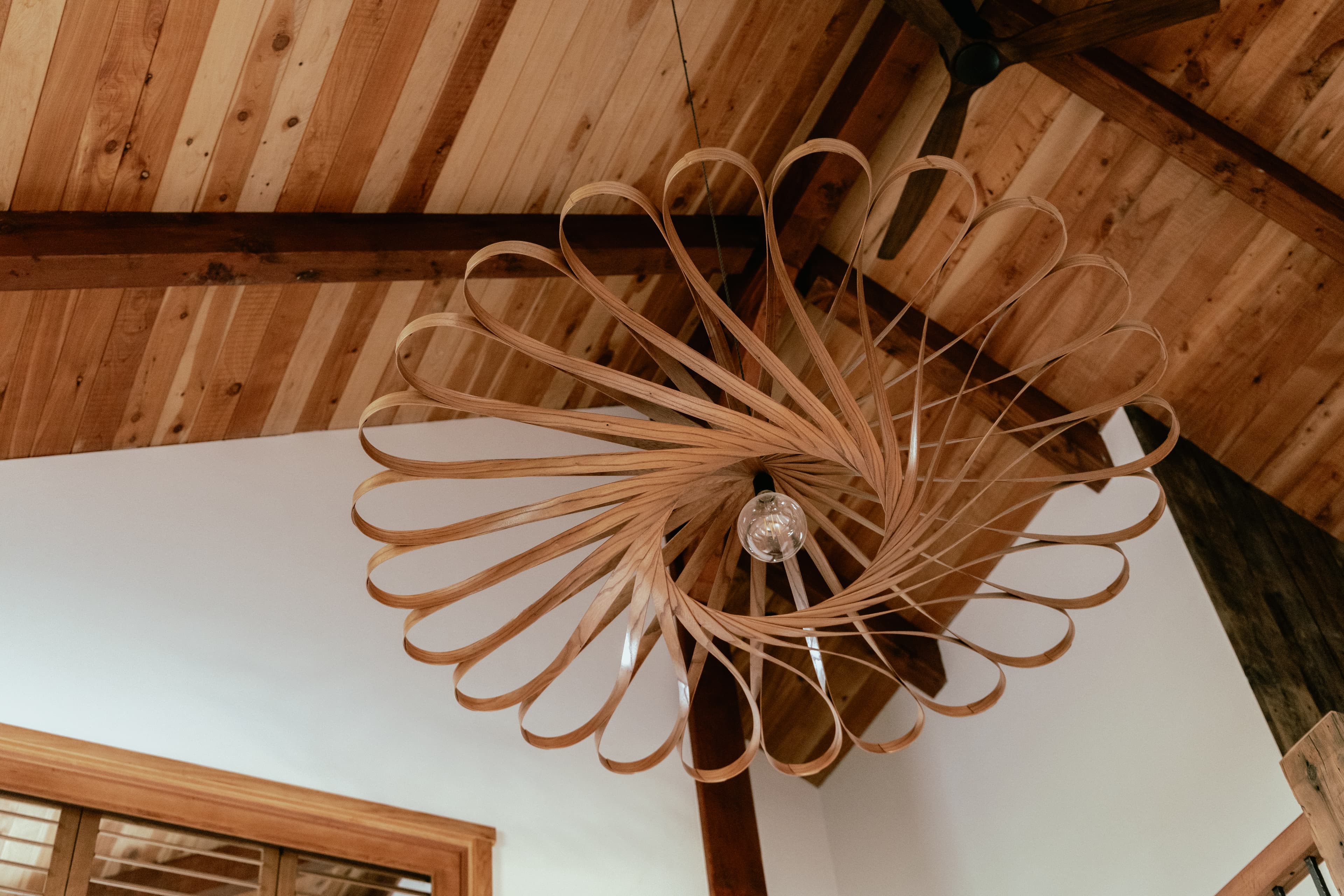 New Zealand made custom timber feature light shade