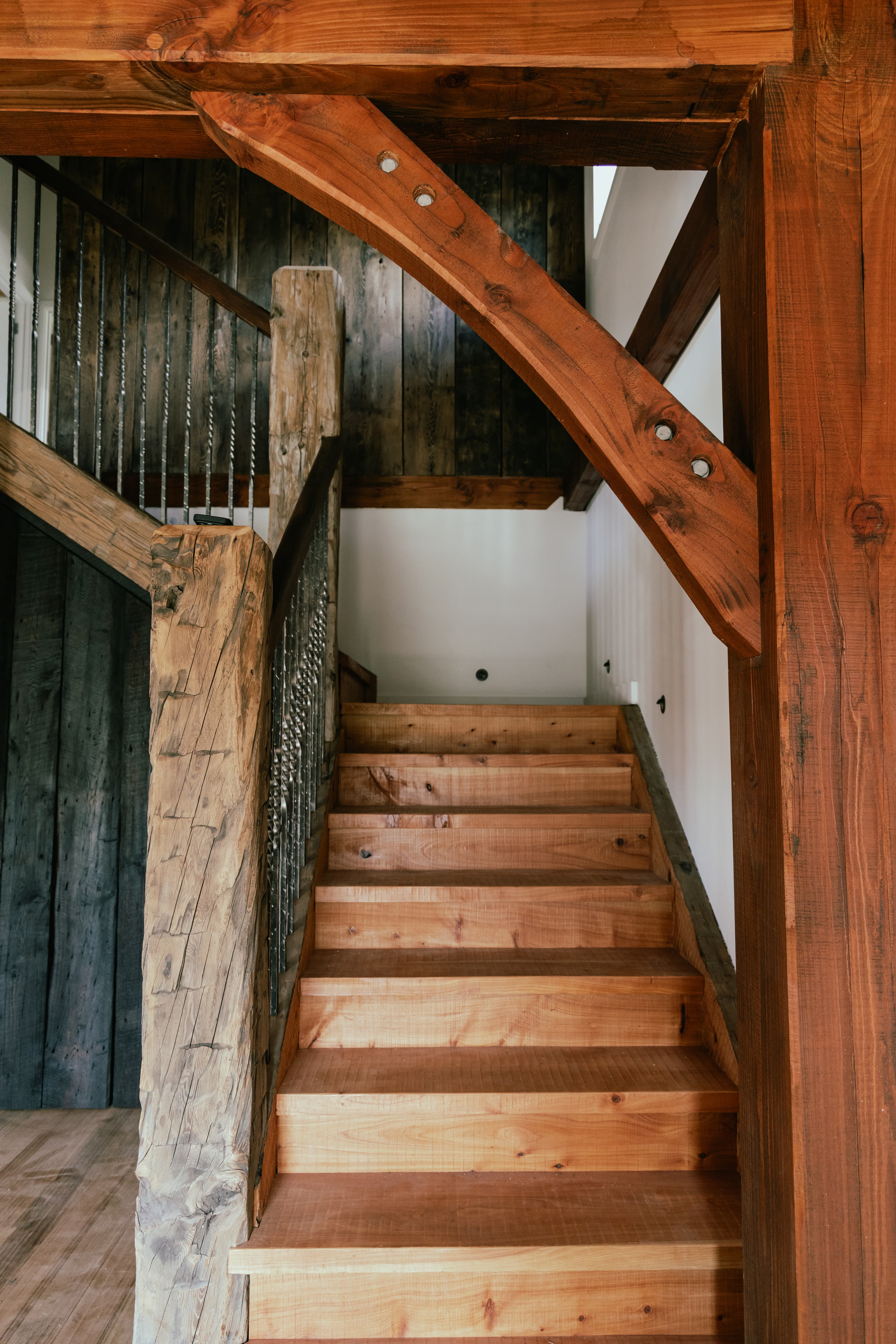 Douglas-fir timber for customer log homes